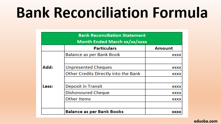 Bank Reconciliation Formula Benevolent Business Services